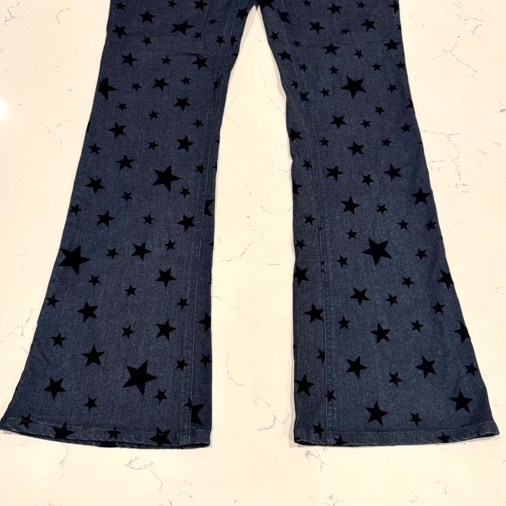 Phenom Los Angeles Men’s Rocker Blue Boot Cut Felt Stars Belt Jeans Waist 38 NWT - Picture 14 of 15